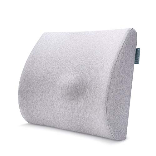 RECCI Cojin Lumbar - Almohada Lumbar para casa, Cama, Silla Oficina, Coche, Viaje - Almohada terapéutica de 100% Espuma de Memoria - Soporte Lumbar para sillones reclinables