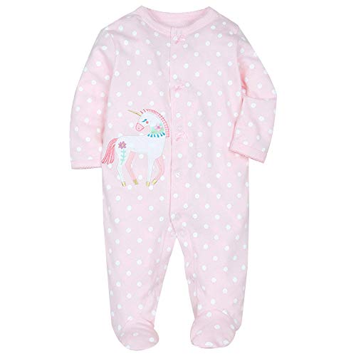 Recién Nacido Pijama Bebé Pelele Niñas Mameluco Algodón Caricatura Trajes 6-9 Meses