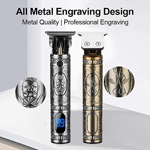 Recortadora Eléctrica para Hombres, Anself Máquina Cortapelo, Recortadora de Cabello para Hombres, con Pantalla LCD, Carga USB（Estilo de actualización）