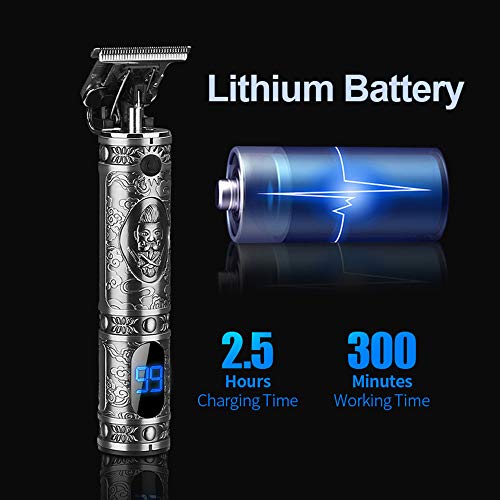 Recortadora Eléctrica para Hombres, Anself Máquina Cortapelo, Recortadora de Cabello para Hombres, con Pantalla LCD, Carga USB（Estilo de actualización）