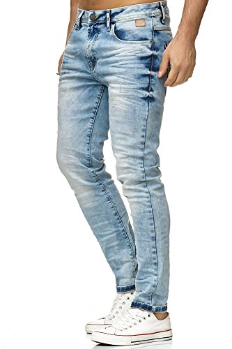 Redbridge Vaqueros de Hombres Denim Ice Destruida Pantalones Moda Jeans