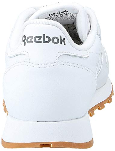 Reebok Classic Leather Zapatillas de cuero para hombre, Color Blanco, Talla 43