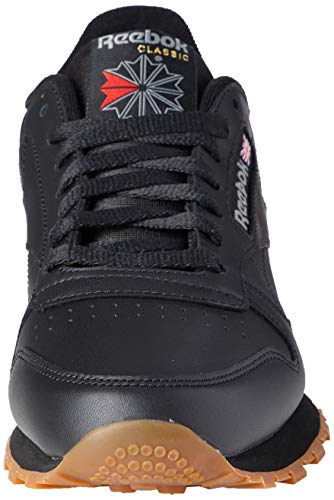 Reebok Classic Leather - Zapatillas de cuero para hombre, color negro (black / gum 2), talla 44