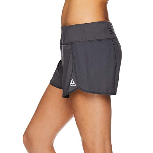 Reebok Pantalones cortos deportivos para mujer – Entrenamiento de gimnasio y running – 3 pulgadas de entrepierna – todo el día gris medio grande