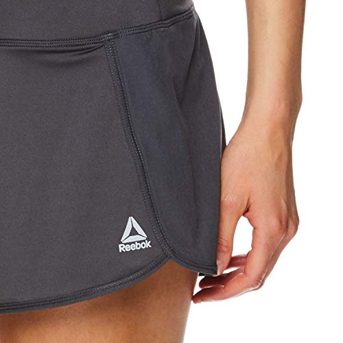 Reebok Pantalones cortos deportivos para mujer – Entrenamiento de gimnasio y running – 3 pulgadas de entrepierna – todo el día gris medio grande