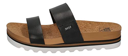 Reef Cushion Bounce Vista Hi, Sandalias deslizantes para Mujer, Negro, 41 EU