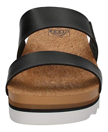 Reef Cushion Bounce Vista Hi, Sandalias deslizantes para Mujer, Negro, 41 EU