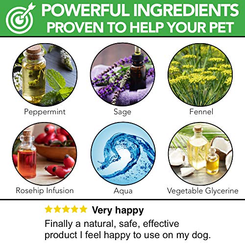 Refrescante Bucal 100% Natural y Aditivo de Agua Para Perros | Higiene Oral y Cuidado Oral Para Combatir el Mal Aliento, el Sarro y la Placa | Más Fácil de Usar Que la Pasta de Dientes Para Perros