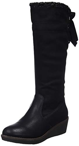 Refresh 64654, Botas Slouch para Mujer, Negro, 37 EU