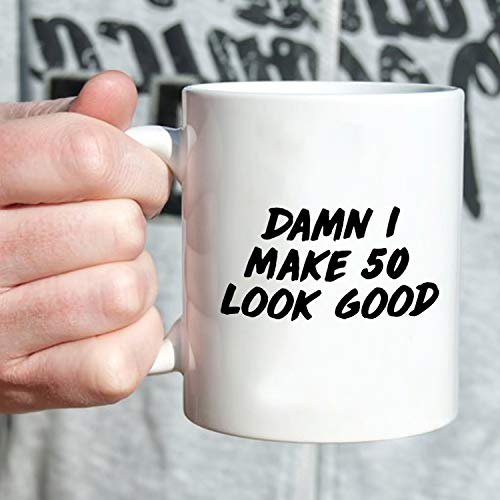 Regalos de 50 cumpleaños para hombres, regalo de cumpleaños de 1969 para hombres, regalo de 50 años de edad, taza de café para papá, marido, amigo, hermano, él, colega, compañero de trabajo – 11 oz