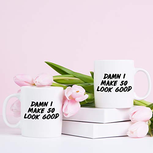 Regalos de 50 cumpleaños para hombres, regalo de cumpleaños de 1969 para hombres, regalo de 50 años de edad, taza de café para papá, marido, amigo, hermano, él, colega, compañero de trabajo – 11 oz