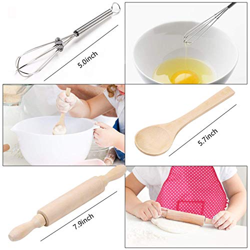 Regalos para Niños de 3-8 Años, KITY Juegos de rol de Chef para cocinar y Hornear para niños Juguetes Niños 3-7 Años Juguetes 3-8 Años Niña Regalos para 3-8 Años Niñas -Rojo