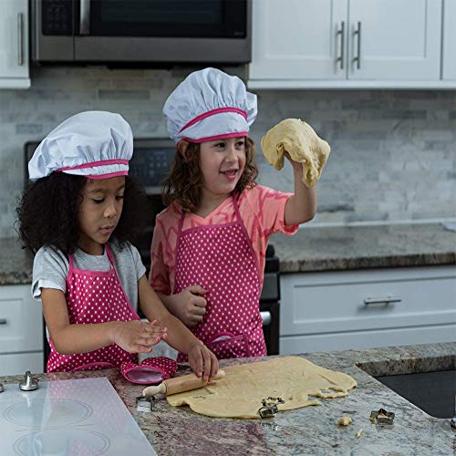 Regalos para Niños de 3-8 Años, KITY Juegos de rol de Chef para cocinar y Hornear para niños Juguetes Niños 3-7 Años Juguetes 3-8 Años Niña Regalos para 3-8 Años Niñas -Rojo
