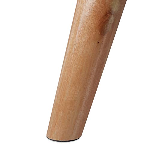 Relaxdays Banco Almacenamiento 40 L, Pino, Blanco, 40 x 80 x 39,5 cm