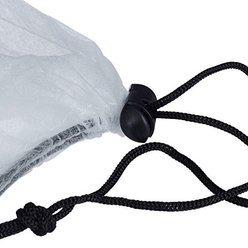 Relaxdays Pack 9 Mallas Antiheladas para Plantas y Árboles con Cordón, Polipropileno, Blanco, 80 x 100 cm