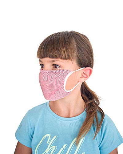 Relaxsan - Set 4 Bandas filtrantes Rostro Boca Nariz NIÑOS 6-12 AÑOS Lavables Reutilizables absorbentes Tejido bacteriostático