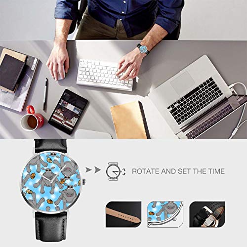 Reloj de Pulsera para bebé con diseño de Mariposas y Cielo, Correa de Piel, Estilo Informal, clásico, de Acero Inoxidable, de Cuarzo, para Negocios