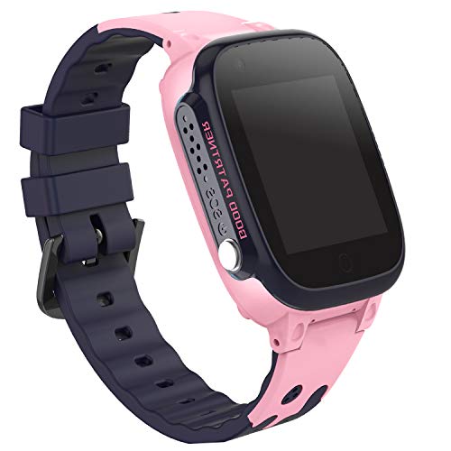 Reloj Inteligente para Niños, Smartwatch Telefono IP67 Impermeable con LBS Rastreador Conversación Bidireccional Llamada por Voz Chat SOS Cámara Despertador Juego para Niños Niña 3-12 Años (S2 Pink)