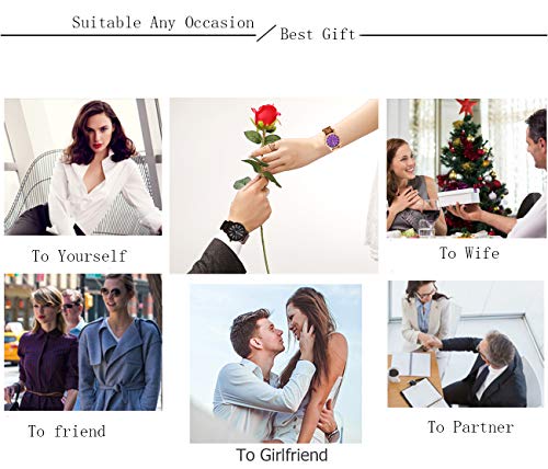 Reloj Madera Hombre, MUJUZE Cuarzo Japonés Casual Relojes de Madera de Bambú,Embalado en Caja de Regalo, Regalo Idea