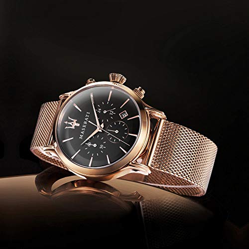 Reloj para Hombre, Colección Epoca, Movimiento de Cuarzo, cronógrafo, en Acero y PVD Oro Rosa - R8873618005