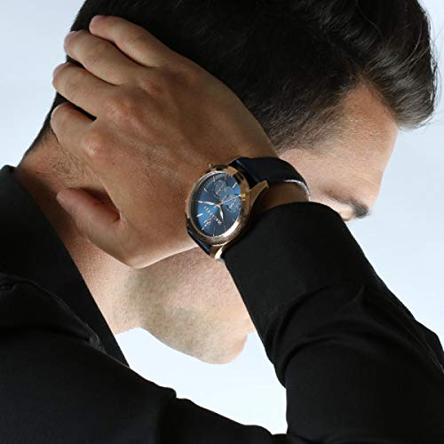 Reloj para Hombre, Colección Traguardo, Movimiento de Cuarzo, cronógrafo, en Acero, PVD Oro Rosa y Cuero - R8871612015