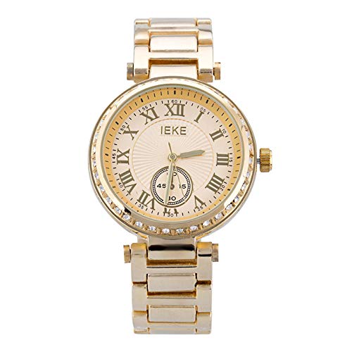 Relojes para Mujer Marca para Mujer Aleación A Prueba De Agua Multi-Color Superficie Reloj Moda para Hombres Tabla De Tendencias Rosa Roja