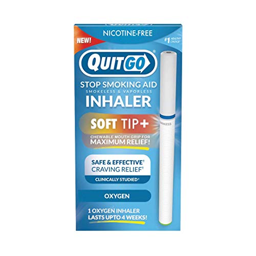 Remedio para dejar de fumar inhalador de oxígeno sin humo, agarre de boca masticable para ayudar a frenar los antojos, dejar de fumar, Single Pack, Inhalador de oxígeno.