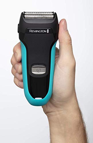 Remington F3 Style Series F3000 - Afeitadora eléctrica, recargable e inalámbrico, rasuradora barba, color gris y azul