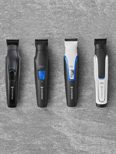 Remington G3 Graphite Series PG3000 - Set Recortador de Barba y Cortapelos, 6 Accesorios, Inalámbrico, Revestimiento de Grafito, para Vello Facial y de Nariz, Negro