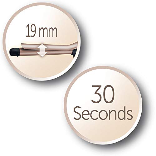 Remington Keratin Protect CI5318 – Rizador de pelo, Pinza de 19 mm, Cerámica Avanzada, Ketatina y Aceite de Almendras, Bronce