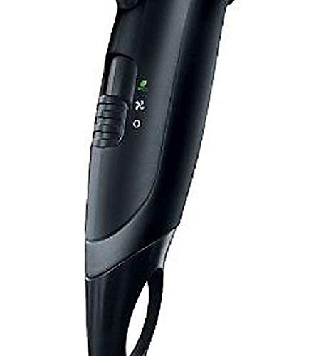 Remington Power Dry D3010 Secador de Pelo, Secador Iónico, Cerámica Antiestática, Concentrador, 2000 W, Negro, Función Eco