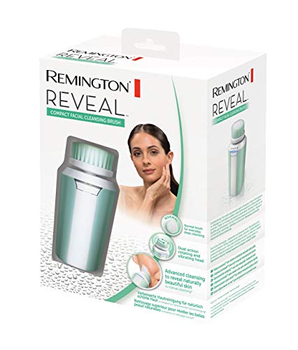 Remington Reveal FC500 Cepillo Limpiador Facial, Compacto, Rotacion y Vibración, Uso Seco y Mojado, Verde Claro