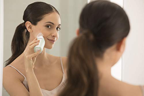 Remington Reveal FC500 Cepillo Limpiador Facial, Compacto, Rotacion y Vibración, Uso Seco y Mojado, Verde Claro