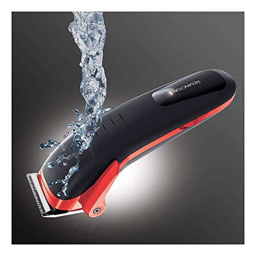 Remington Salon Collection HC9700 - Máquina de Cortar Pelo Profesional, Cuchillas Acero Inox, Lavable, Litio, Negro y Rojo