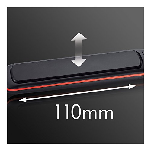 Remington Salon Collection S9700 Plancha de Pelo, Cerámica, Digital, Placas Extra Largas, Negro y Rojo, Resultados Profesionales