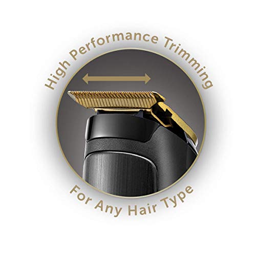 Remington T-Series MB7050 - Recortador de Barba y Pelo, 9 Peines para Pelo y Barba, Inalámbrico, Autonomía de 5 horas, Negro