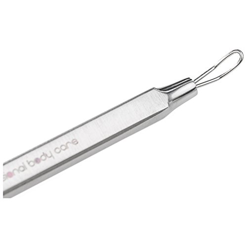 Remos extractor puntos negros/eliminador de espinillas con 2 anillos - de acero inox 10 cm