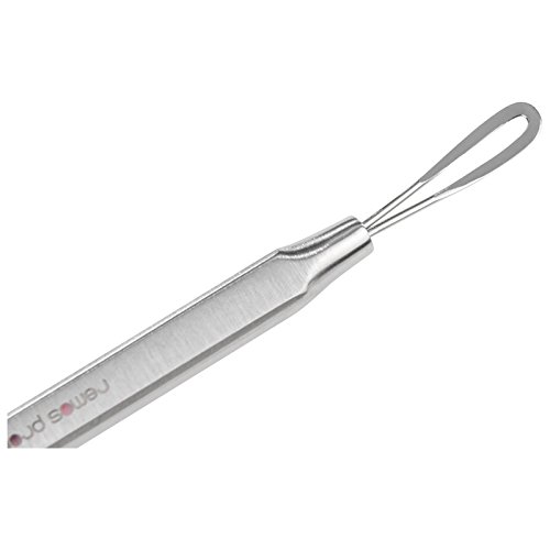 Remos extractor puntos negros/eliminador de espinillas con 2 anillos - de acero inox 10 cm