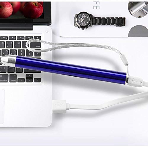 Removedor de Cera de Oído - Limpiador de oídos, limpia oidos cera - Led Flash Earpick con carga USB - Cera del oído Cureta Kit para Adultos Bebés para niños mayores - Azul