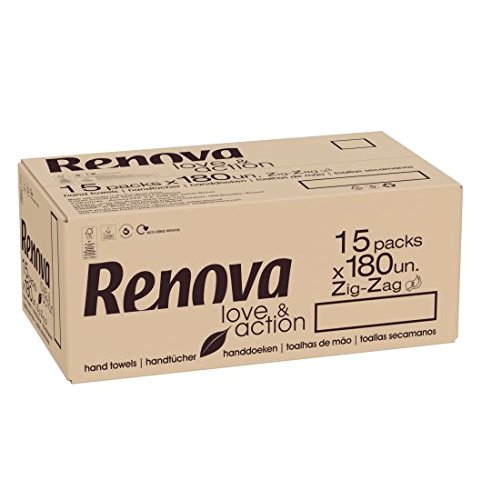 Renova Toallas Secamanos Love & Action, Beige-- 2700 Unidades