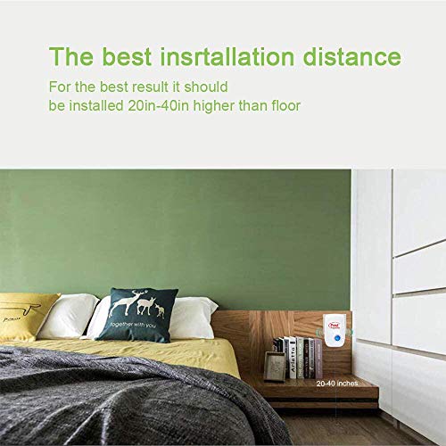 Repelente Ultrasónico, 4Pack Plagas Control Interiores Repelente Ultrasónico de Plagas, Electrónico Ahuyentador Alta Potencia, Para Interiores Mosquitos, Moscas, Ratones 100% Inofensivo para Humanos