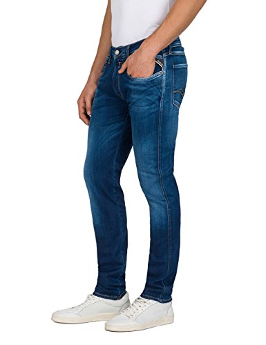 REPLAY Anbass Vaqueros Slim, Azul (Blue Denim 9), W30/L34 para Hombre