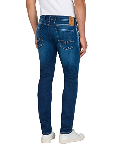 REPLAY Anbass Vaqueros Slim, Azul (Blue Denim 9), W30/L34 para Hombre