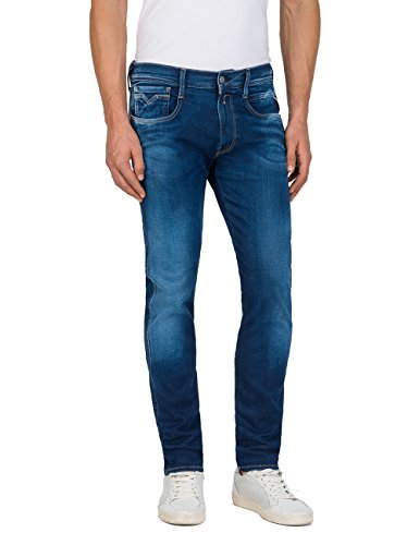 REPLAY Anbass Vaqueros Slim, Azul (Blue Denim 9), W30/L34 para Hombre
