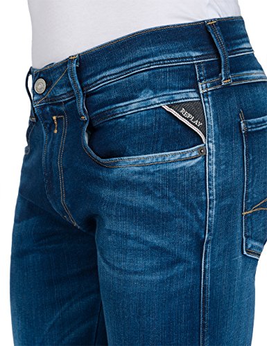 REPLAY Anbass Vaqueros Slim, Azul (Blue Denim 9), W30/L34 para Hombre