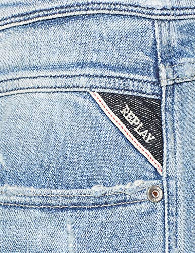 REPLAY Anbass Vaqueros Slim, Azul (Super Light Blue 11), W33/L34 (Talla del Fabricante: 33) para Hombre