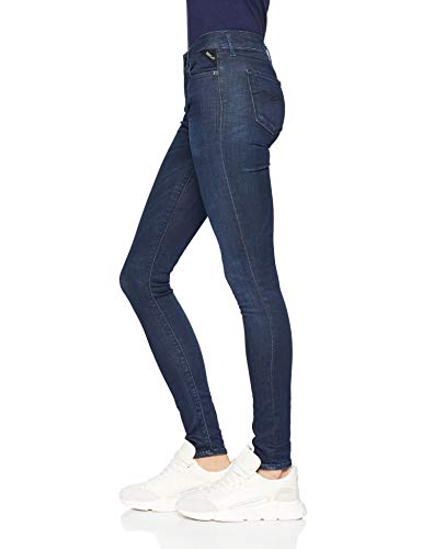 REPLAY Luz Vaqueros Skinny, Azul (Dark Blue 7), W30/L32 (Talla del Fabricante: 30) para Mujer