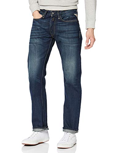 REPLAY MA955 Newbill Vaqueros Straight, Azul (Blue Denim 009), W29/L32 para Hombre