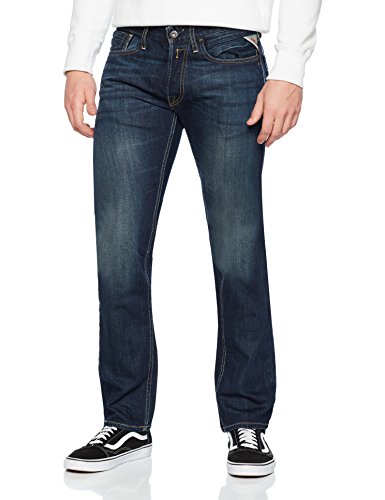 REPLAY MA955 Newbill Vaqueros Straight, Azul (Blue Denim 9), W31/L36 para Hombre