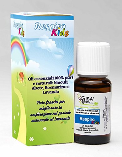 RESPIRO KIDS - Sinergia de aceites esenciales para difusor ultrasónico propiedades balsámicas que ayudan la respiración de tu niño
